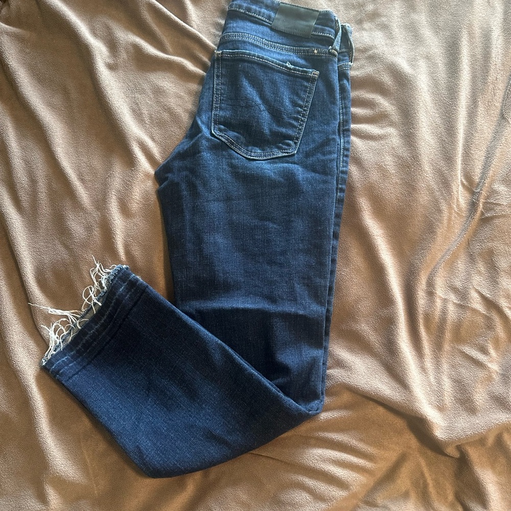 Lucky Brand Blue Ankle Cropped Jeans